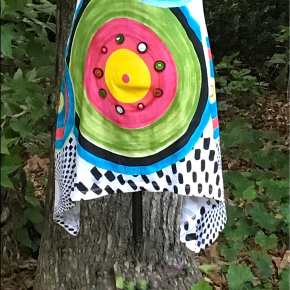 Desigual Mila white short sleeve tunic top (small) - Picture 4 of 8